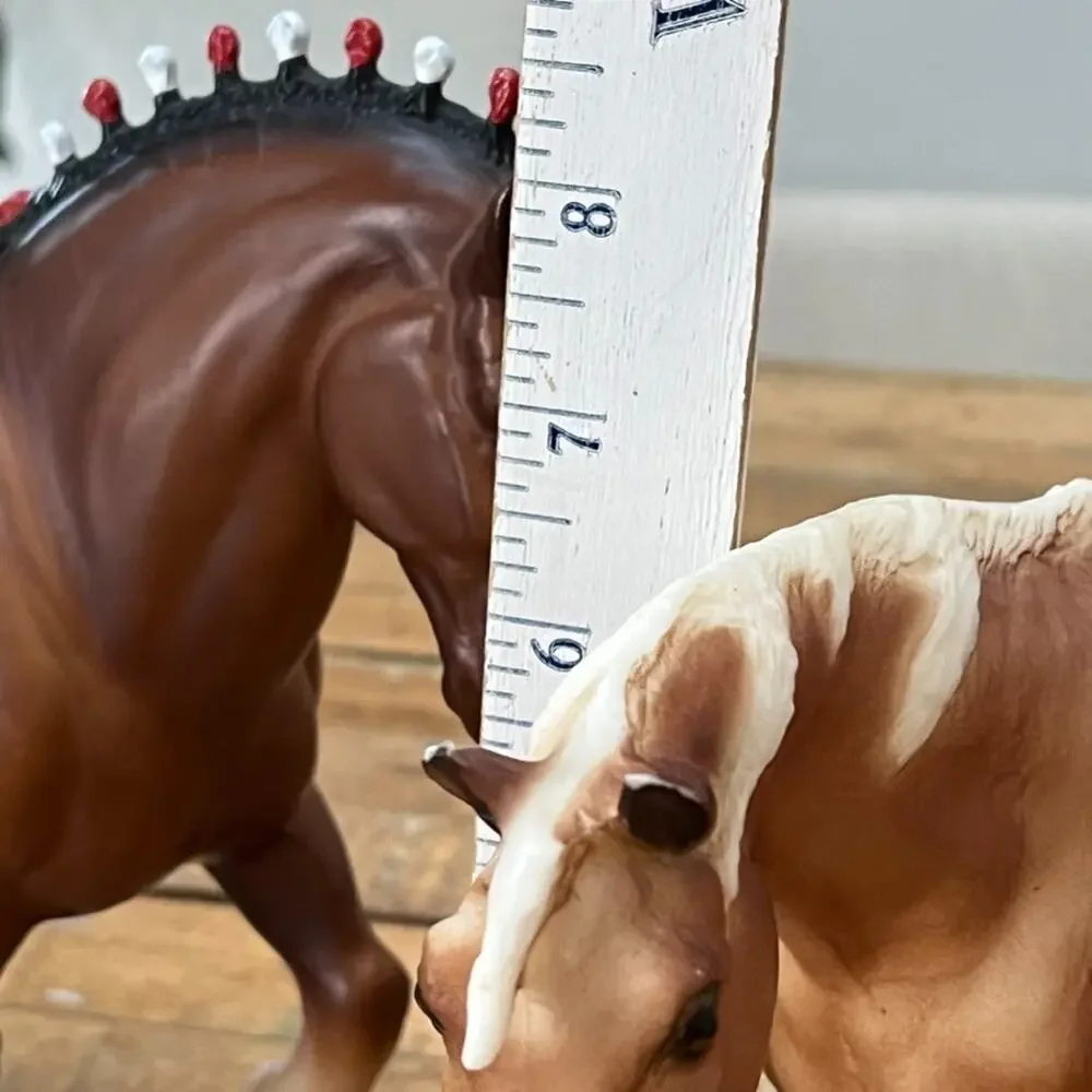 Breyer Clydesdale Stallion Red & White Bobs & Full Speed Appalossa Vintage U.S.A